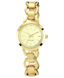 A graceful timepiece in soothing golden tones from Nine West.