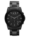 The light at the end of the tunnel, this blacked out watch from AX Armani Exchange shines with Swarovski elements.