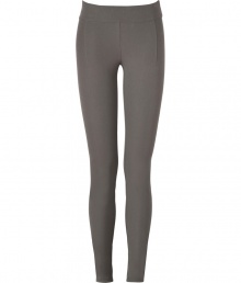 Build the foundations of your modern-minimalist looks with Helmut Langs sleek stretch cotton leggings - Elasticized waistband, front seaming - Pair with cool chunky knits and statement ankle boots Build the foundations of your modern-minimalist looks with Helmut Langs sleek stretch cotton leggings - Elasticized waistband, front seaming - Pair with cool chunky knits and statement ankle boots