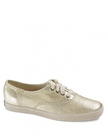 Your favorite sneakers, all grown up. A washed metallic finish adds glamour to these lace-ups. Your favorite sneakers, all grown up. A washed metallic finish adds glamour to these lace-ups.