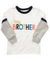 He can shout out his big boy status with this Big Brother layered tee from Carter's.