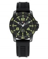 The unexpected pops of green take over this modern sport watch from Tommy Hilfiger.