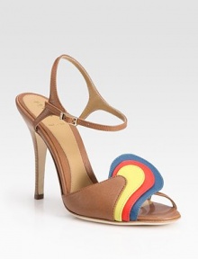 Rich leather with a vibrant, avant-garde toe detail and an adjustable ankle strap. Stacked heel, 4 (100mm)Leather upperLeather liningBuffed leather solePadded insoleMade in ItalyOUR FIT MODEL RECOMMENDS ordering true size. Rich leather with a vibrant, avant-garde toe detail and an adjustable ankle strap. Stacked heel, 4 (100mm)Leather upperLeather liningBuffed leather solePadded insoleMade in ItalyOUR FIT MODEL RECOMMENDS ordering true size.