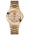 For the professional woman always on-the-go, this rosy timepiece from GUESS keeps up with every step.