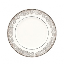 Dazzle your guests with Silver Bouquet. Precious platinum is uniquely burnished outlining each elegant piece of this densely decorated pattern. Beautifully crafted, Silver Bouquet features clusters of flowers with a modern positive/negative approach.