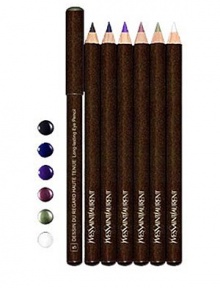Long-lasting eye pencil with multi-purpose lead and a subtle, but firm texture allows various applications and makeup results: eyeliner, kohl or eye shadow. Its high pigment content ensures a long-lasting intense finish. Includes a cosmetic sharpener. Imported. Long-lasting eye pencil with multi-purpose lead and a subtle, but firm texture allows various applications and makeup results: eyeliner, kohl or eye shadow. Its high pigment content ensures a long-lasting intense finish. Includes a cosmetic sharpener. Imported.
