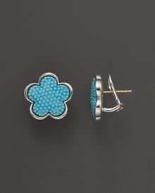 Lagos Sterling Silver Love Me, Love Me Not Turquoise Earrings Lagos Sterling Silver Love Me, Love Me Not Turquoise Earrings