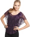 Rosettes and lovely lace make BCX's top look romantic and oh-so-flirty!