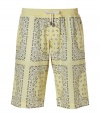 Add bright style to your casual look with these printed Bermuda shorts from D&G Dolce & Gabbana -Drawstring waist, classic Bermuda style, on-seam pockets, single back patch pocket, all-over bandana print - Wear with a tee, flip flops or slip-on loafers