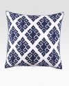 EXCLUSIVELY AT SAKS.COM. These hand-block printed pillows evoke dreams of Ghana, with all the rhythm, sun, and hubbub of its local markets.55% linen/45% cottonHand-stitched edgingConcealed zip closure20 X 20Imported 