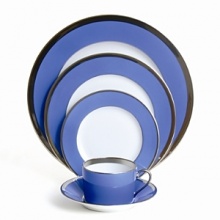 Haviland's Laque de Chine Platinum is both timeless and modern, enabling traditional color-matching selections to radical color combinations. Unique pieces' smooth, bold colors are united by a brilliant platinum band. Haviland's Laque de Chine Platinum is both timeless and modern, enabling traditional color-matching selections to radical color combinations. Unique pieces' smooth, bold colors are united by a brilliant platinum band.