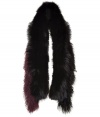 With a luxurious mix of raccoon and Tibetan lamb, Steffen Schrauts mixed fur scarf is guaranteed to upgrade any outfit - Tonal color fade, fabric reverse - Wrap around soft knit pullovers, or collarless coats with black leather gloves