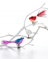 With tinsel tails and wings of glass and glitter, Martha Stewart Collection birds set your Christmas tree atwitter. Clip directly on its branches for irresistible whimsy. (Clearance)