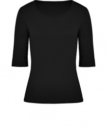 With a cool cut in soft organic cotton, Closeds elbow sleeve tee is a modern take on this must-have essential style - Scoop neckline, elbow-length sleeves - Slim fit - Wear with a boyfriend blazer, skinny jeans and booties With a cool cut in soft organic cotton, Closeds elbow sleeve tee is a modern take on this must-have essential style - Scoop neckline, elbow-length sleeves - Slim fit - Wear with a boyfriend blazer, skinny jeans and booties