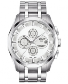 A sophisticated luxury watch from Tissot's Couturier collection that keeps you on pace. A sophisticated luxury watch from Tissot's Couturier collection that keeps you on pace.