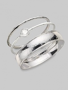EXCLUSIVELY AT SAKS. A slender, lightly hammered bangle of polished sterling silver. Sterling silver Diameter, about 2½ Imported Please note: Bracelets sold separately. EXCLUSIVELY AT SAKS. A slender, lightly hammered bangle of polished sterling silver. Sterling silver Diameter, about 2½ Imported Please note: Bracelets sold separately.