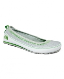 Treat your feet after putting them to work. The ultra-cushioned Base Camp ballet flats from The North Face are perfect to pack for post-activity unwinding.