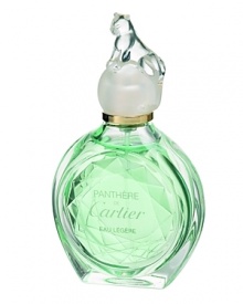 A sophisticated fragrance, Panthere eau Legere is rich with grapefruit, orange blossom, jasmine, and gardenia, softened with sandalwood, tonka bean, and labdanum.