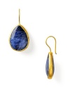 Coralia Leets' teardrop-shaped faceted stone earrings lend simple elegance to your look.