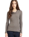 THE LOOKRibbed designCowlneckHoodLong sleevesVented side hemTHE FITAbout 25 from shoulder to hemTHE MATERIAL70% viscose/30% polyesterCARE & ORIGINHand washImportedModel shown is 5'9½ (176cm) wearing US size Small. 