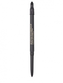 Long Lasting Eyeliner. Eyeliner that is here to stay. Formulated to withstand everything from tears to inclement weather, this waterproof eyeliner has a unique twist tip that never needs sharpening. Won't skip, smudge or streak. Long Lasting Eyeliner. Eyeliner that is here to stay. Formulated to withstand everything from tears to inclement weather, this waterproof eyeliner has a unique twist tip that never needs sharpening. Won't skip, smudge or streak.