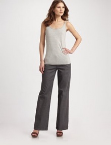 Only the finest and softest cotton fibers are used to create this indulgent essential. Spaghetti straps Scoopneck Pullover style About 25 from shoulder to hem Organic cotton Machine wash Imported Only the finest and softest cotton fibers are used to create this indulgent essential. Spaghetti straps Scoopneck Pullover style About 25 from shoulder to hem Organic cotton Machine wash Imported