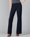 These Tommy Hilfiger pants make any look a little more crisp thanks to a creased leg and a sailor-inspired button tab waistband. Pair them with a printed blouse for preppy panache.