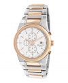 A handsome timepiece warmed up with rose-gold tones by Kenneth Cole New York.