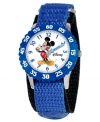 M-I-C-K-E-Y! Help your kids be on time with this fun Time Teacher watch from Disney. Featuring everyone's pal, Mickey Mouse, the hour and minute hands are clearly labeled for easy reading.