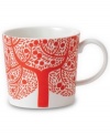 Branch out from the Fable Garland dinnerware pattern with the red tree accent mug. Featuring distinct Scandinavian style and the sleek durability of Royal Doulton porcelain.