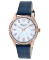 Look beautiful in blue with this eye-catching leather watch from Kenneth Cole New York.
