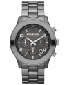 A chronograph timepiece built-tough with dusky titanium from Michael Kors' Runway collection.