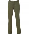 Shelf the jeans and opt for these super stylish Michael Kors chinos - Button tab-detailed waistband, belt loops, off-seam pockets, back welt pockets with buttons - Wear with a polo, a striped cardigan, and trainers