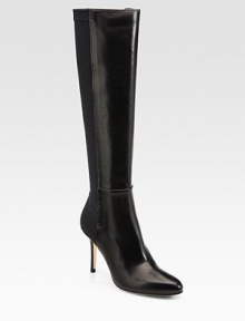 EXCLUSIVELY AT SAKS. From the 24:7 collection. Supple nappa leather with back elastic for fabulous fit.Self-covered heel, 3¼ (80mm) Shaft, 15 Leg circumference, 12½ Point toe Pull-on style Leather lining and sole Made in ItalyOUR FIT MODEL RECOMMENDS ordering one half size up as this style runs small. EXCLUSIVELY AT SAKS. From the 24:7 collection. Supple nappa leather with back elastic for fabulous fit.Self-covered heel, 3¼ (80mm) Shaft, 15 Leg circumference, 12½ Point toe Pull-on style Leather lining and sole Made in ItalyOUR FIT MODEL RECOMMENDS ordering one half size up as this style runs small.