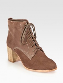 Have-forever elevated design rendered in lush suede with contrast stitching. Stacked heel, 2½ (65mm)Suede upperLeather lining and solePadded insoleImported Have-forever elevated design rendered in lush suede with contrast stitching. Stacked heel, 2½ (65mm)Suede upperLeather lining and solePadded insoleImported
