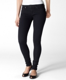 Sleek & chic, get a streamlined silhouette with these Levi's 535 denim jeggings - perfectly paired with dressy tops! Sleek & chic, get a streamlined silhouette with these Levi's 535 denim jeggings - perfectly paired with dressy tops!
