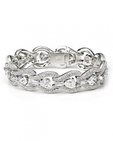 Make shining jewels your signature with Lora Paolo's cubic zirconia bracelet. The high-shimmer accessory readies your wrist for a sleek frock, polished pumps and haute happenings. Make shining jewels your signature with Lora Paolo's cubic zirconia bracelet. The high-shimmer accessory readies your wrist for a sleek frock, polished pumps and haute happenings.