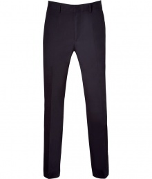 Casual trousers made of dark blue cotton - From eco-label Edun, created by U2 singer Bono and his wife - Slim fit - Creases accentuate flatting silhouette - Lightweight, high quality, comfortable - Perfect pants for many occasions from casual to professional - Try with tee shirt, button-down, cashmere pullover or matching jacket Casual trousers made of dark blue cotton - From eco-label Edun, created by U2 singer Bono and his wife - Slim fit - Creases accentuate flatting silhouette - Lightweight, high quality, comfortable - Perfect pants for many occasions from casual to professional - Try with tee shirt, button-down, cashmere pullover or matching jacket