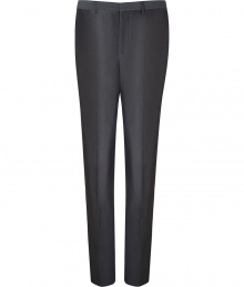 Bring bold style to your workweek attire with these ultra-cool metallic pants from PS Paul Smith - Flat front, belt loops, off-seam pockets, back welt pockets, slim fit - Pair with a matching blazer, a sleek button down, and lace up dress shoes Bring bold style to your workweek attire with these ultra-cool metallic pants from PS Paul Smith - Flat front, belt loops, off-seam pockets, back welt pockets, slim fit - Pair with a matching blazer, a sleek button down, and lace up dress shoes