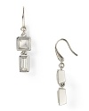 A simple injection of sparkle, MICHAEL Michel Kors double drop earrings define versatile. Wear the shapely danglers to complete office-to-evening looks.