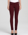 Get ready for fall in these James Jeans skinny twill jeans articulated in a rich autumnal hue.