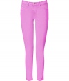 Inject bright new-season style into your warm weather look with these flattering must-have pants from J Brand - Five-pocket styling, slim fit - Wear with an oversized floral blouse, platform heels, and an embellished clutch