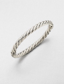 From the Cable Classic Collection. A simply chic sterling silver style in an iconic cable design. Sterling silverDiameter, about 2.5Hinged, push clasp closureImported From the Cable Classic Collection. A simply chic sterling silver style in an iconic cable design. Sterling silverDiameter, about 2.5Hinged, push clasp closureImported