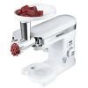 With this attachment you can create fresh homemade sausage or perfectly ground meat in minutes. Simply connect the grinder to the Cuisinart stand mixer and load the meat. Two sausage nozzles let you choose the right size. With three grinding plates for fine, medium or coarse cuts, you can also grind poultry, nuts and vegetables exactly as the recipe calls for. Manufacturer's limited 3-year warranty.