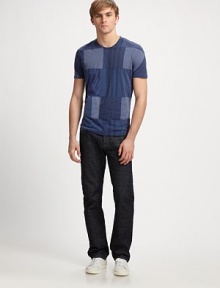 Iconic plaid pattern livens this classic crewneck, making a bold style statement in cool, comfortable cotton. CrewneckCottonMachine washImported Iconic plaid pattern livens this classic crewneck, making a bold style statement in cool, comfortable cotton. CrewneckCottonMachine washImported