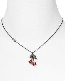 Charm them. Juicy Couture's cherry-trimmed chain necklace is yours for the picking. Charm them. Juicy Couture's cherry-trimmed chain necklace is yours for the picking.