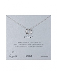 Keep the good karma coming around with Dogeared's easy, on-trend miniature charm necklace. Keep the good karma coming around with Dogeared's easy, on-trend miniature charm necklace.