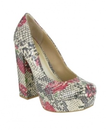 A city girl is nothing without her heels. Show off your stylish sense with the ultra-chunky heel of the Uptown Girl platform pumps by Mia. A city girl is nothing without her heels. Show off your stylish sense with the ultra-chunky heel of the Uptown Girl platform pumps by Mia.