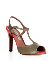 Channel sophisticated style in these ultra-chic shoes from LAutre Chose - Classic T-strap style, open-toe, contrasting stiletto heel - Wear with flared jeans, a billowy blouse, and an oversized satchel Channel sophisticated style in these ultra-chic shoes from LAutre Chose - Classic T-strap style, open-toe, contrasting stiletto heel - Wear with flared jeans, a billowy blouse, and an oversized satchel