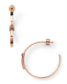 Simply designed and plated in high-shine metal, these Michael Kors earrings style every look with effortless luxury. Simply designed and plated in high-shine metal, these Michael Kors earrings style every look with effortless luxury.